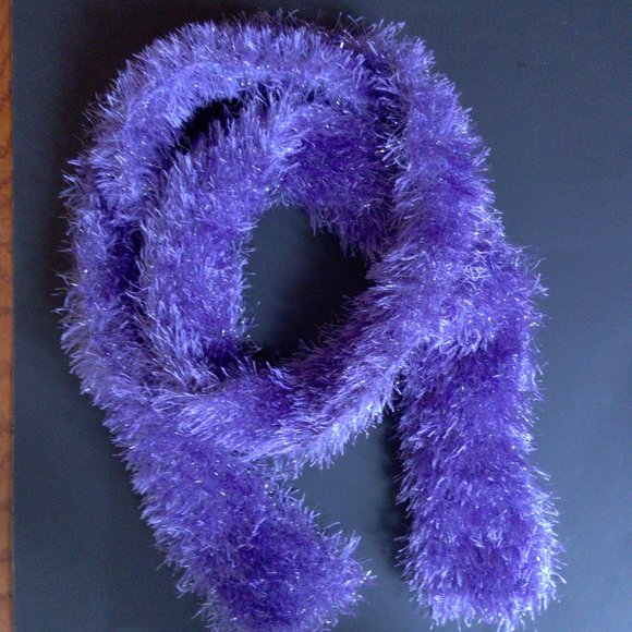 HANDMADE Skinny Scarf party sparkle celebrate - Picture 3 of 5